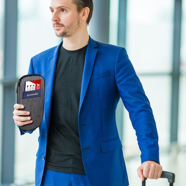 OMOUBOI Outdoor Travel Storage Bag Multi-Function Passport Package, Black, Red, Dark Blue, Gray White, Olive