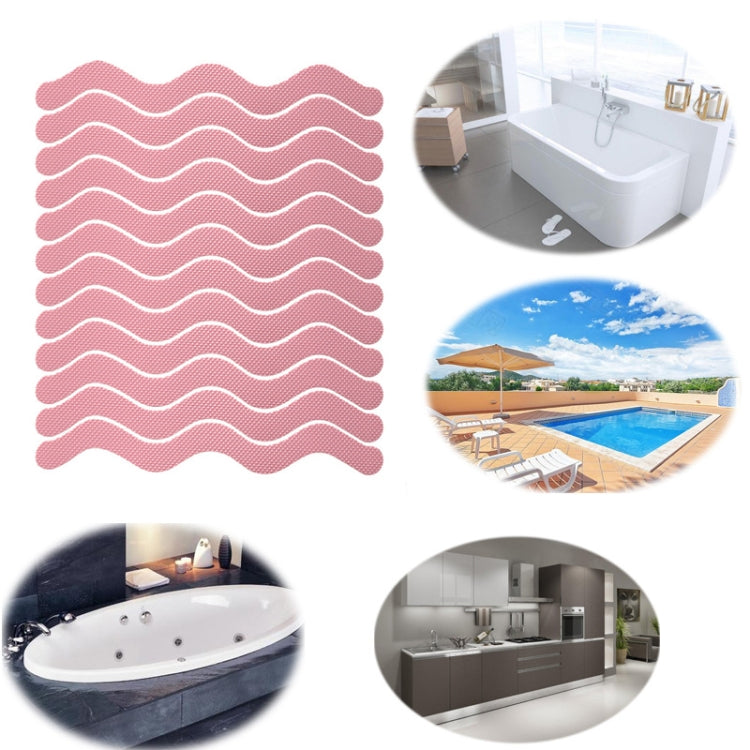 24pcs /Bag Wavy Shaped Safety Bathtub Non-Slip Sticker