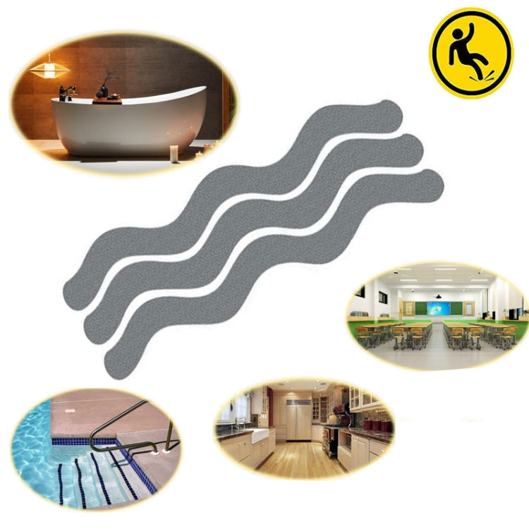 24pcs /Bag Wavy Shaped Gravel Pattern Bathtub Non-Slip Sticker