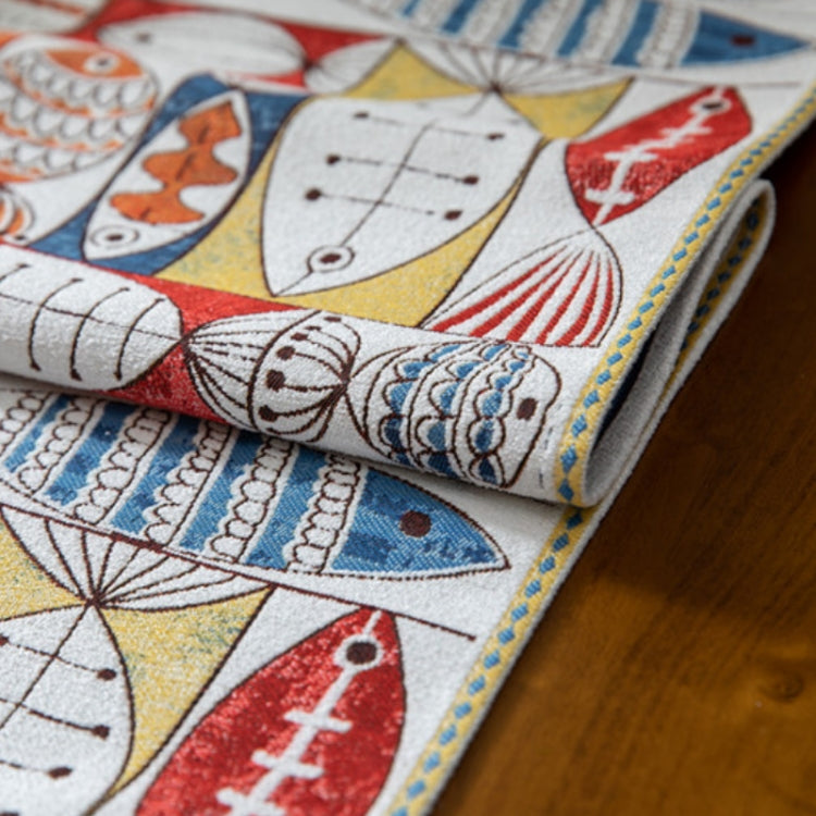 Home Chenille Polyester Tassel Table Runner, 33x140cm, 33x160cm, 33x180cm, 33x200cm, 33x220cm, 33x260cm, 33x300cm, 33x240cm