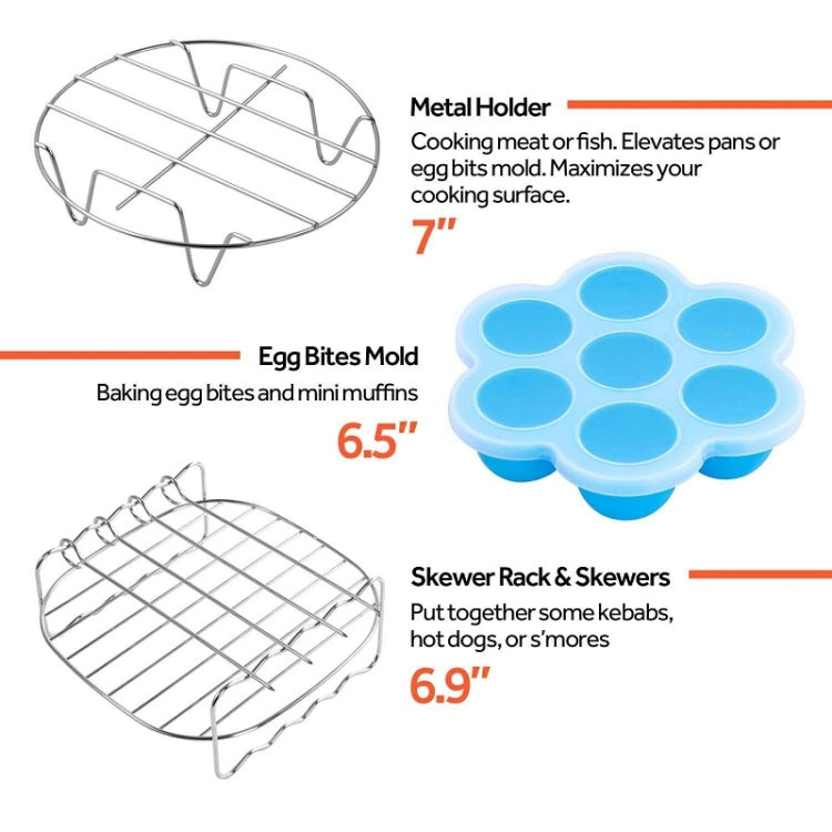 Air Fryer Baking Accessories Stainless Steel Set