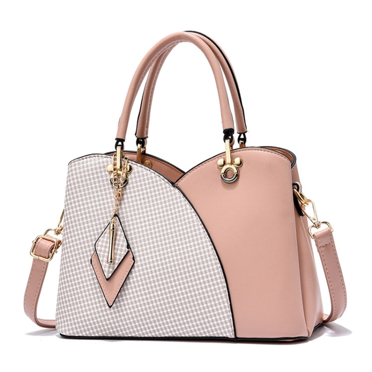 Lattice Texture Large Capacity Handbag
