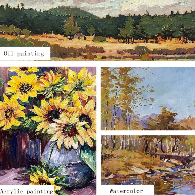 24 In 1 Nylon Wool Brush Canvas Storage Bag Set Oil Painting Gouache Watercolor Brush