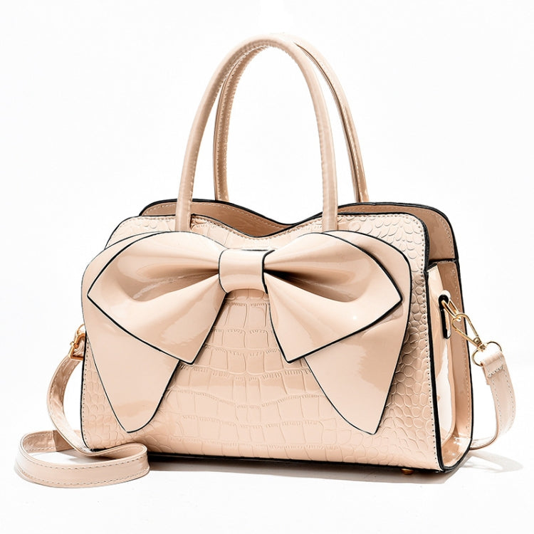 8111 Bow Bright Leather Ladies Handbag