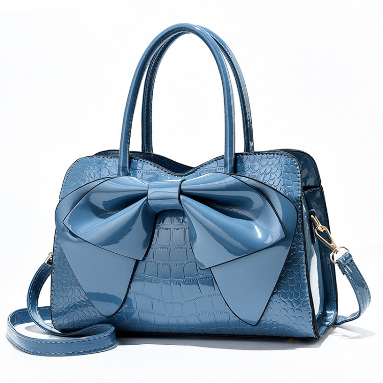 8111 Bow Bright Leather Ladies Handbag
