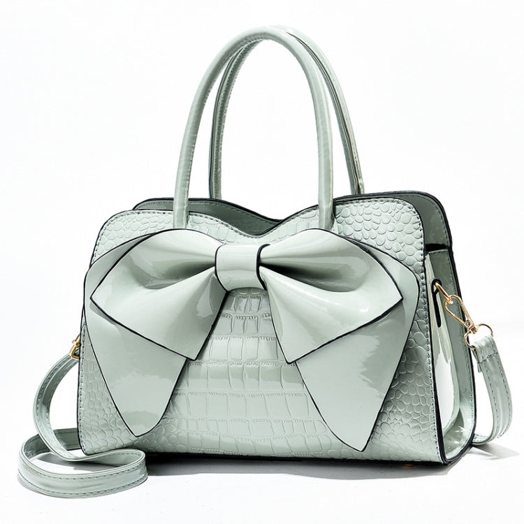 8111 Bow Bright Leather Ladies Handbag