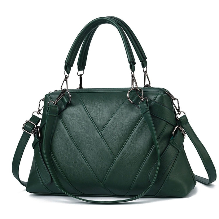 TFZ 250 Geometric Colorblock Soft Leather Handbag