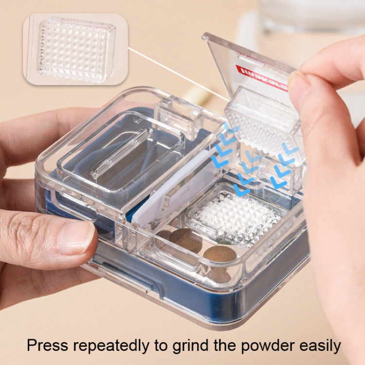 Imakara Mini Square Portable Sealed Medicine Cutter Dispenser Box