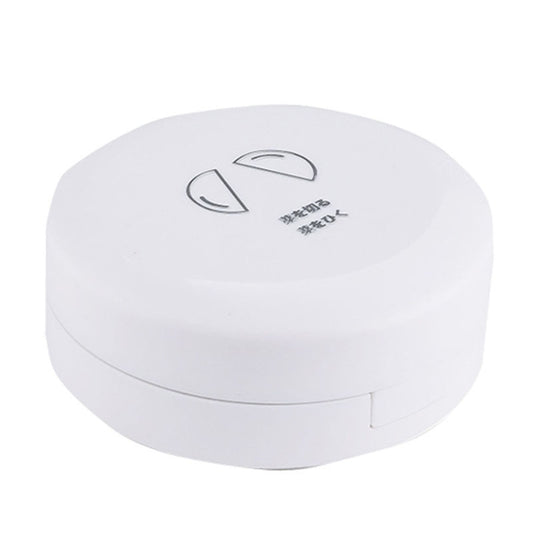 Double-layer Round Eight Grids Portable Medicine Box with Cutter