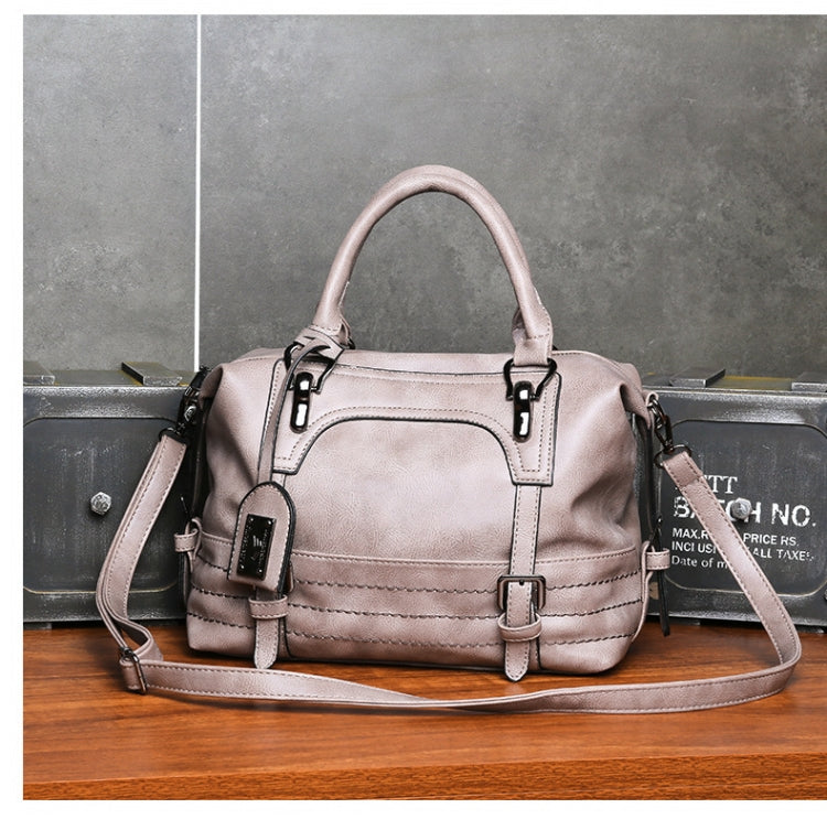 Ladies Casual Handbag Soft-faced Solid Color One-shoulder Diagonal Large Bag