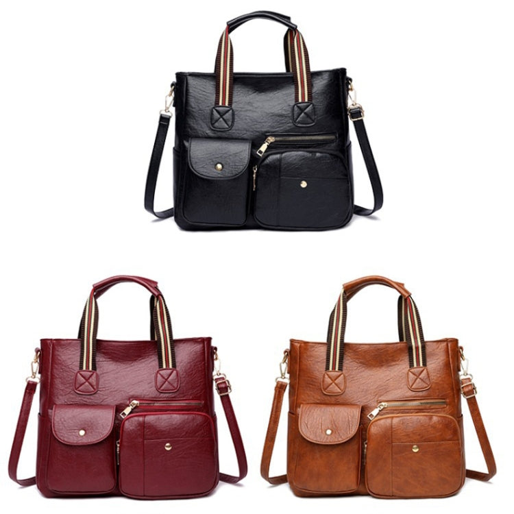 Large-capacity Messenger Bag Handbag Multi-pocket Shoulder Bag Middle-aged Mother Bag