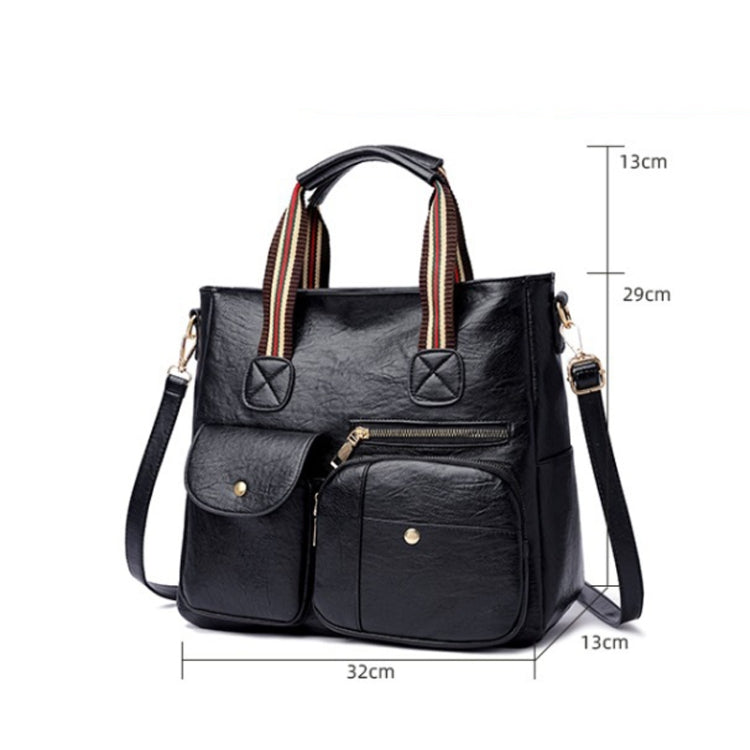 Large-capacity Messenger Bag Handbag Multi-pocket Shoulder Bag Middle-aged Mother Bag