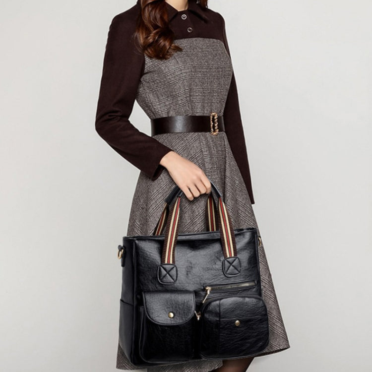 Large-capacity Messenger Bag Handbag Multi-pocket Shoulder Bag Middle-aged Mother Bag