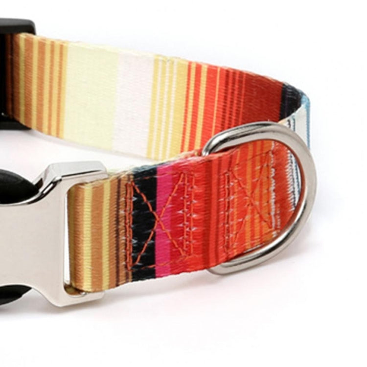 Pet Ethnic Style Polyester Cotton Print Pattern Collar, Size: