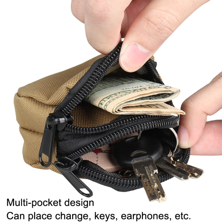 H25 Outdoor Sports Nylon Micro Slingshot Steel Ball Waist Bag Mini Coin Purse