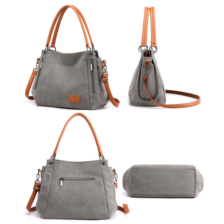 T-1983 Ladies Large Capacity Canvas Shoulder Bag