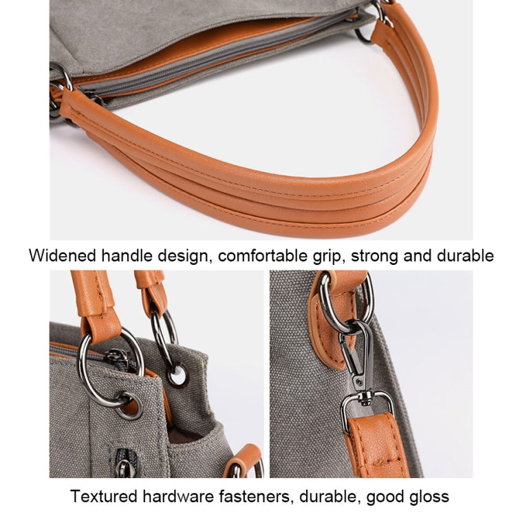 T-1983 Ladies Large Capacity Canvas Shoulder Bag