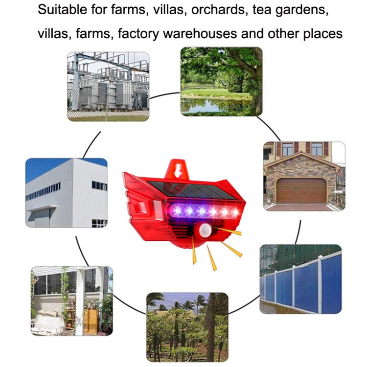 RC-710 Solar Burglar Alarm Light Remote Control Human Body Induction Drive