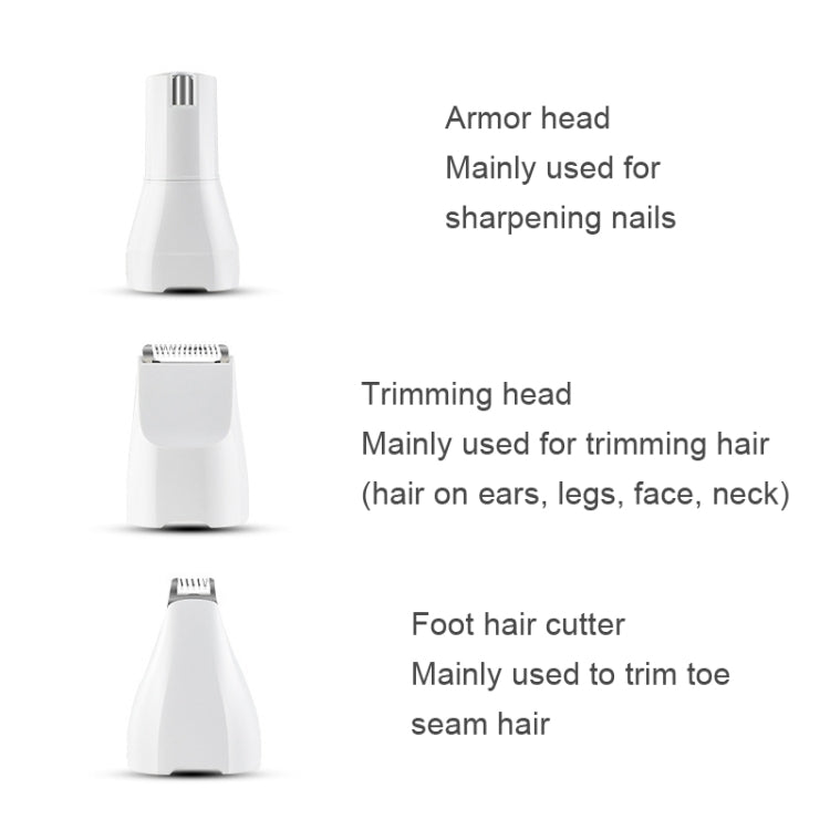 Pet USB Electric Shaver Dog Hair Trimming Nail Polisher