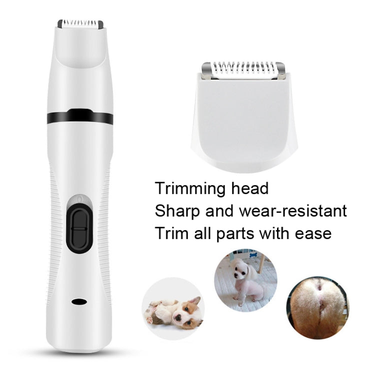 Pet USB Electric Shaver Dog Hair Trimming Nail Polisher