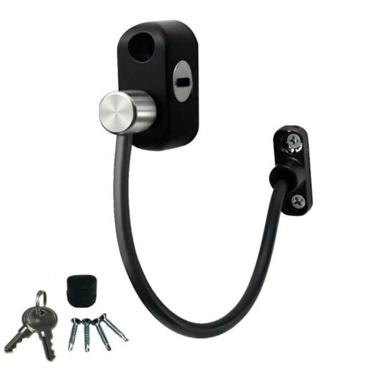 Children High-rise Anti-fall Safety Lock Window Push Limiter, Color:, White, Black, White (Thick), Black (Thick), White (Special Thick), Black (Special Thick), White (Enhanced), Black (Enhanced), White (High Standard), Black (High Standard)