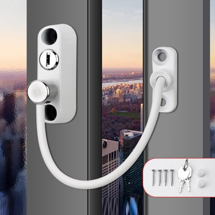 Children High-rise Anti-fall Safety Lock Window Push Limiter, Color:, White, Black, White (Thick), Black (Thick), White (Special Thick), Black (Special Thick), White (Enhanced), Black (Enhanced), White (High Standard), Black (High Standard)