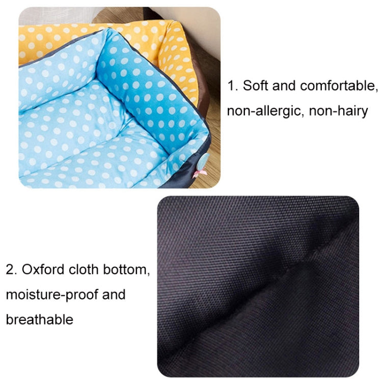 Cartoon Pet Kennel Square Cushion For Small And Medium Pet