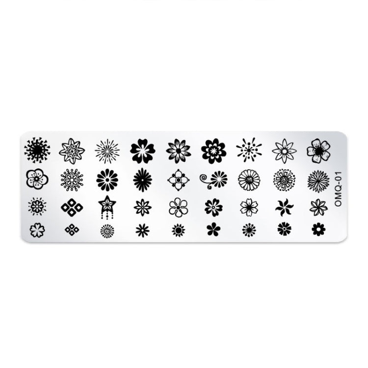 5 PCS Stainless Steel Nail Art Print Template Nail Art Tools
