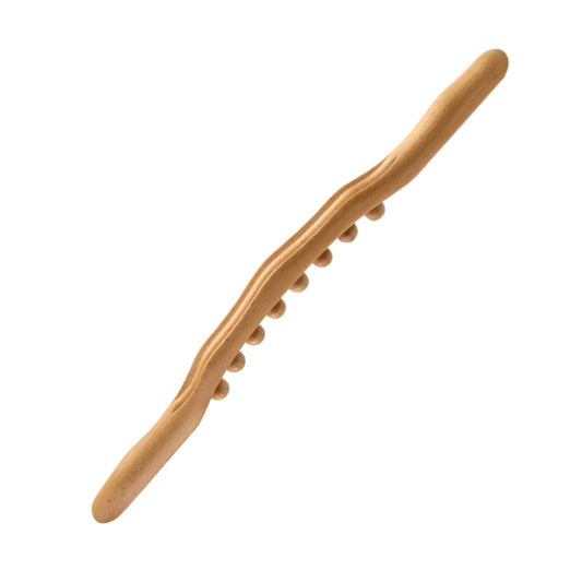 Eight-beaded Beech Wood Massage Stick Meridian Dredging Rolling Stick