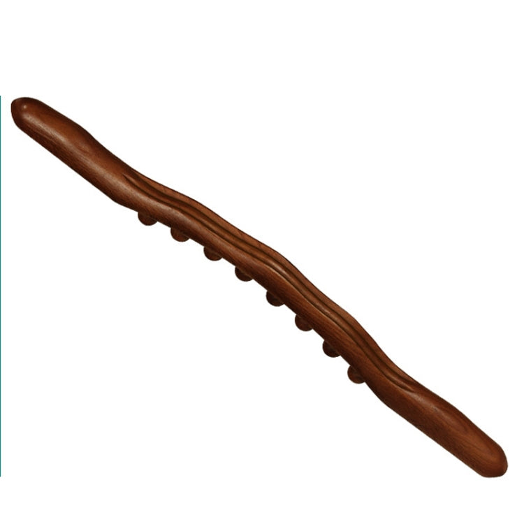 Eight-bead Beech Wood Carbonized Massage Stick Rolling Tendon Scraping Stick