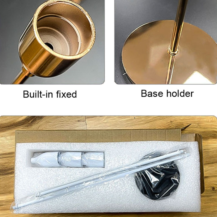 3 PCS / Set Home Decoration Wedding Wrought Iron Candle Holder, Style: