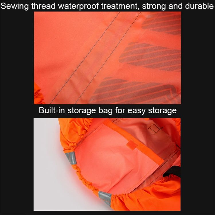 AYKRM AS6-007 Cycling Backpack Dust-proof Reflective Waterproof Cover, Fluorescent Red, Fluorescent Green