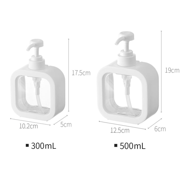 Transparent Hand Sanitizer Split Bottle Plastic Press Type Emulsion Bottle, 300ml, 500ml