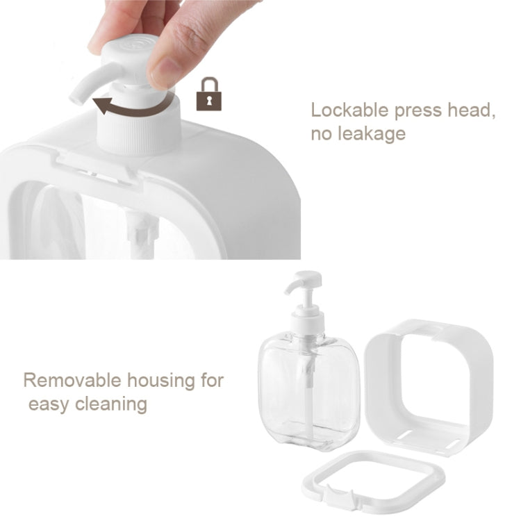 Transparent Hand Sanitizer Split Bottle Plastic Press Type Emulsion Bottle, 300ml, 500ml