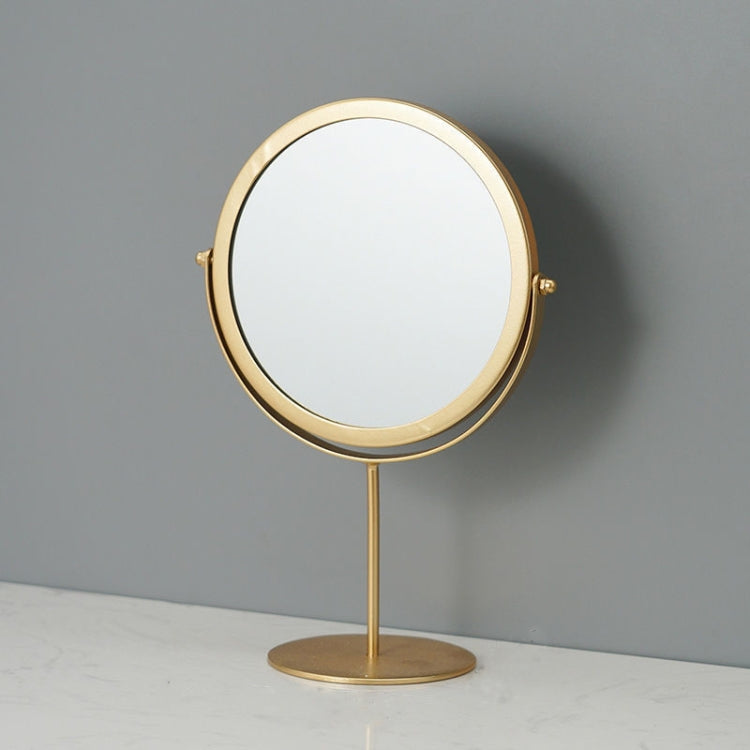 Desktop Makeup Mirror Simple Portable Mirror Rotating Dressing Mirror,Style: