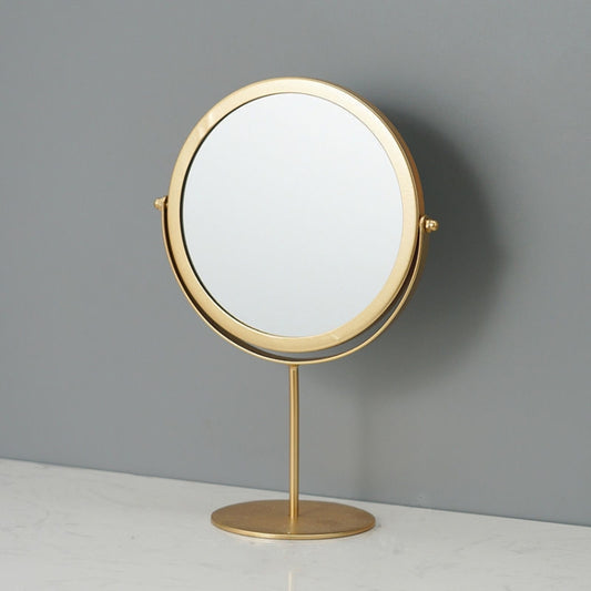 Desktop Makeup Mirror Simple Portable Mirror Rotating Dressing Mirror,Style: