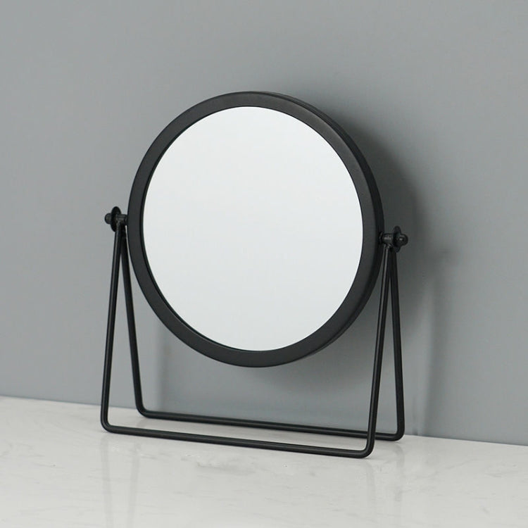 Desktop Makeup Mirror Simple Portable Mirror Rotating Dressing Mirror,Style: