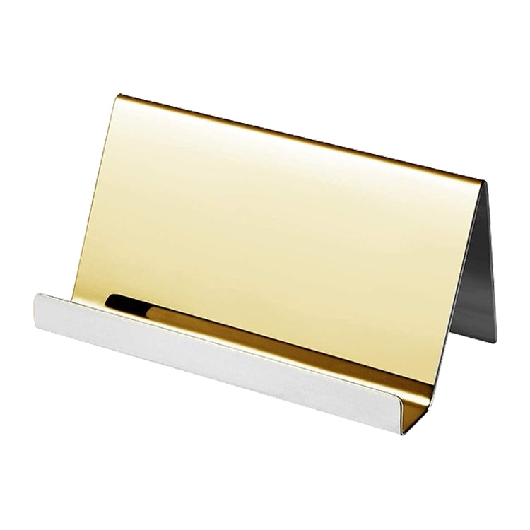 ZT7414 304 Stainless Steel Mirror Desktop Name Card Storage Rack