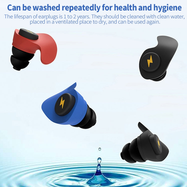 Anti-noise Sleep Earplugs Soundproof Earplugs, Red, Blue, Black