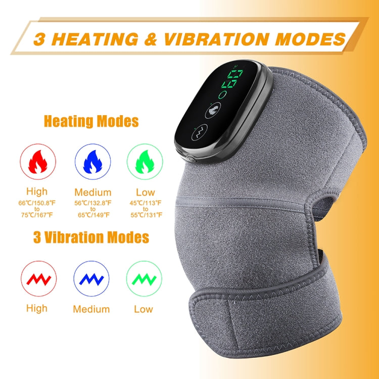 Electric Heating Therapy Knee Massager Vibration Massage Knee Pad, Knee Pad