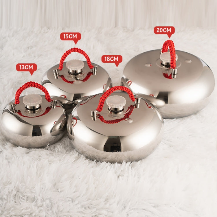 One-piece Cover 304 Stainless Steel Soup Pouch Hand Warmer Hot Water Bottle, 13cm, 15cm, 18cm, 20cm