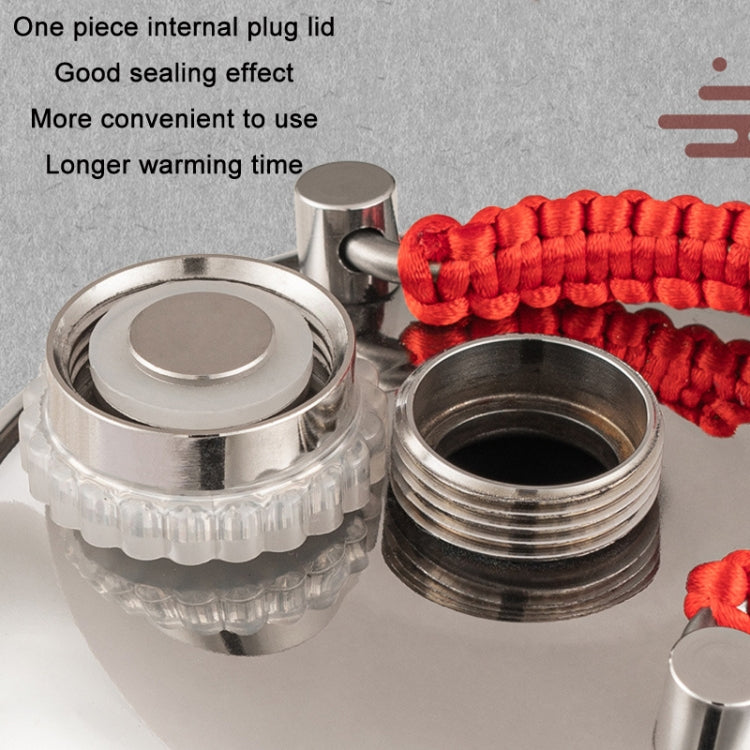 One-piece Cover 304 Stainless Steel Soup Pouch Hand Warmer Hot Water Bottle, 13cm, 15cm, 18cm, 20cm