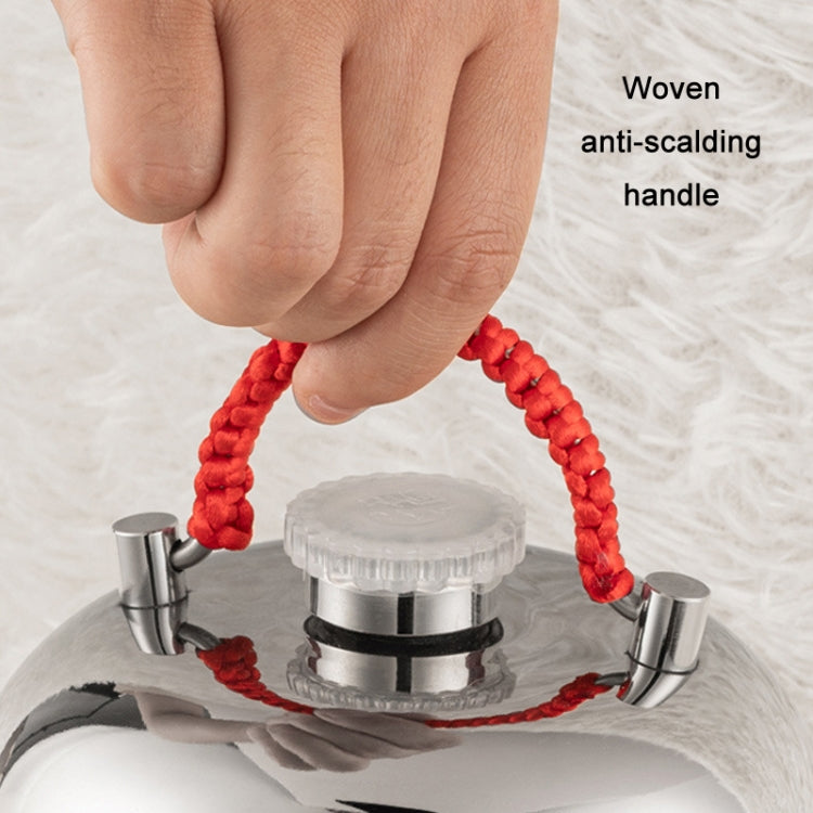 One-piece Cover 304 Stainless Steel Soup Pouch Hand Warmer Hot Water Bottle, 13cm, 15cm, 18cm, 20cm