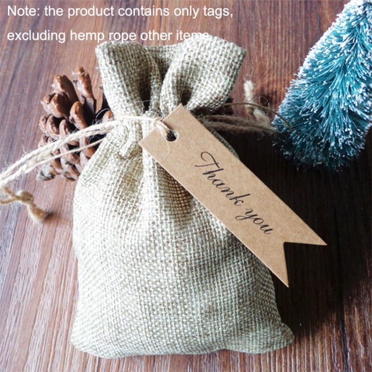 100pcs /Set Retro Baking Sticker Tag Swallow Tail Bookmark Gift Card, Style:, Thand You (Cowhide), Thand You (White), Handmade (Cowhide), Handmade (White), Blank (Cowhide)