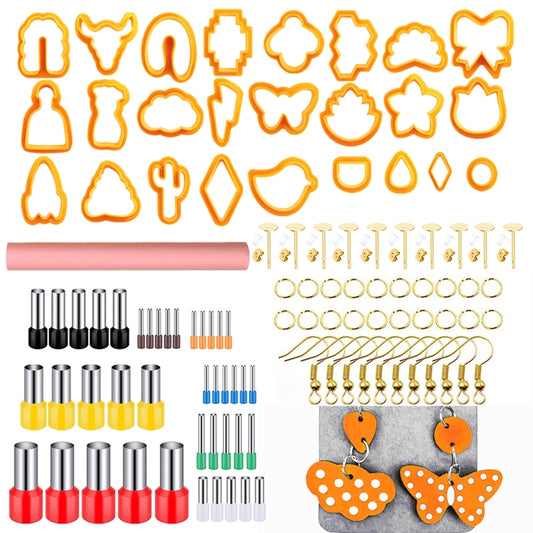 106-1 116 In 1 Clay Cutter Set DIY Clay Earring Mould Clay Earrings Making Tools