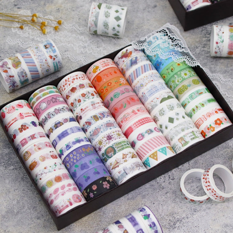 42001 Cartoon Pattern Hand Account Tape Set Diary Handbook DIY Washi Material