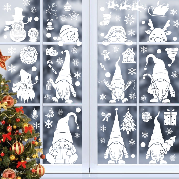 Christmas Static Glass Window Decoration Background Decorative Stickers