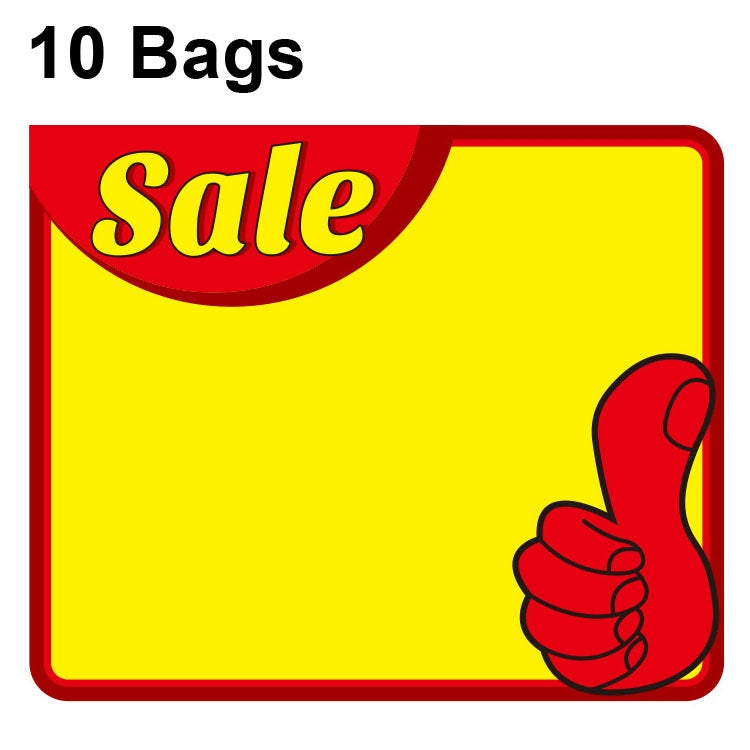 10 bags 25x19cm Explosion Sticker Product Price Tag Supermarket Price Label