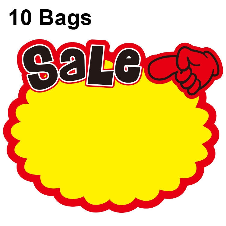 10 bags 18x14cm Explosion Sticker Product Price Tag Supermarket Price Label