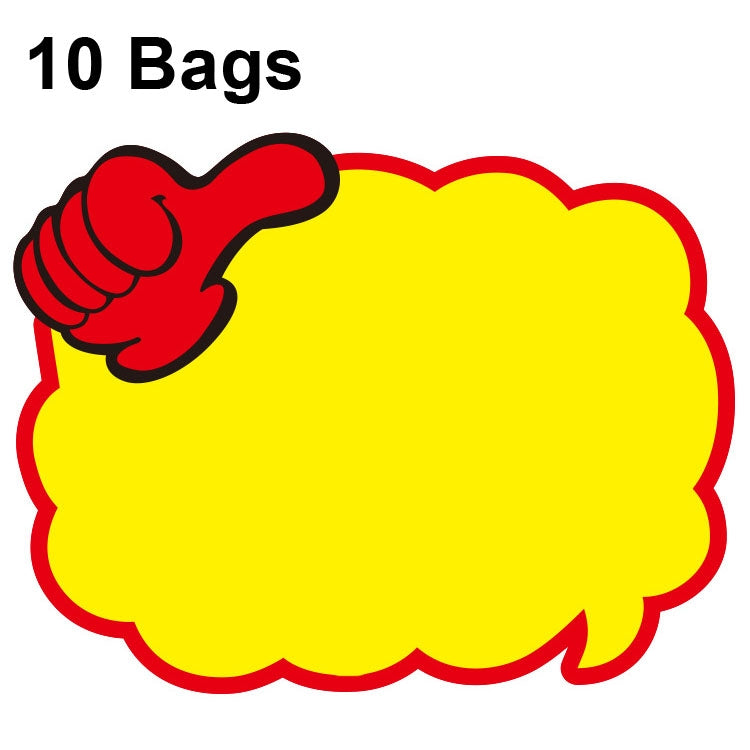 10 bags 18x14cm Explosion Sticker Product Price Tag Supermarket Price Label